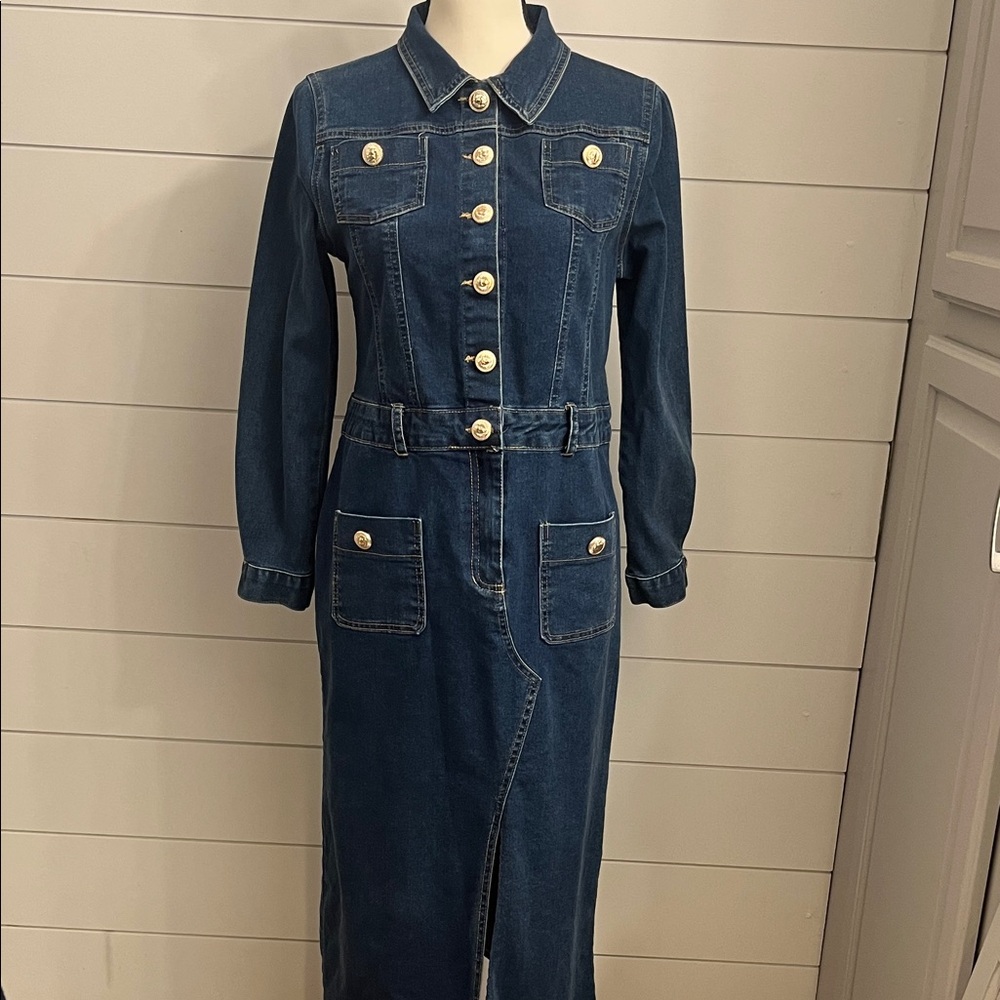 Denim Long Sleeve Dress